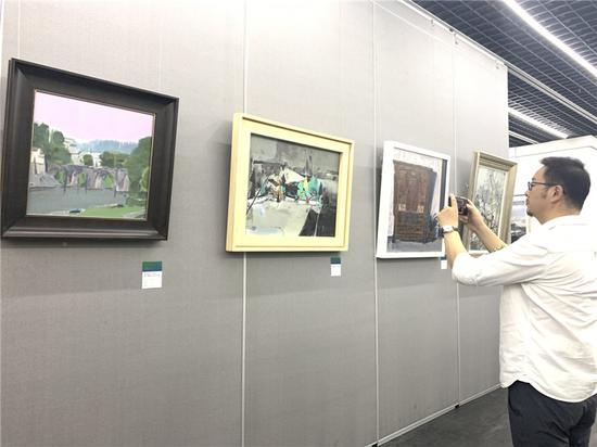 《巨变-新中国成立70周年浙江美丽乡村艺术生态展》首展 奚金燕 摄